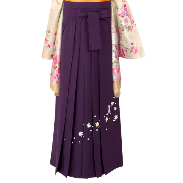 P014-L 紫×刺繍